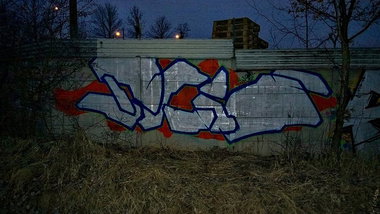 Graffiti Wall in Gmina Chodów - Photo by eliano1 (2015)