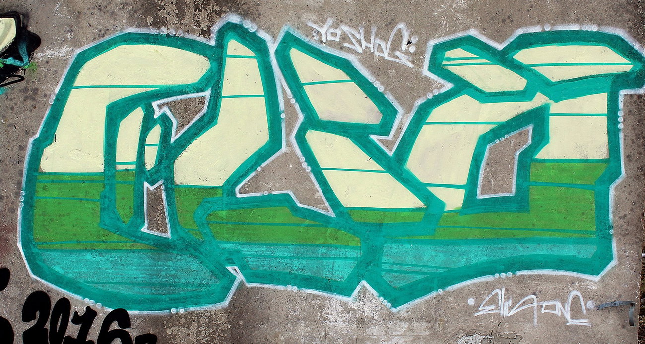 Graffiti Wall in Polska - Photo by eliano1 - poland, gangsta, shit (2016)