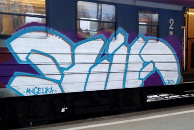 Graffiti Train in Gmina Gosty? - Photo by eliano1 (2015)