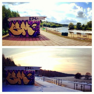 Graffiti Bombing - Photo by em - Nature (2012)