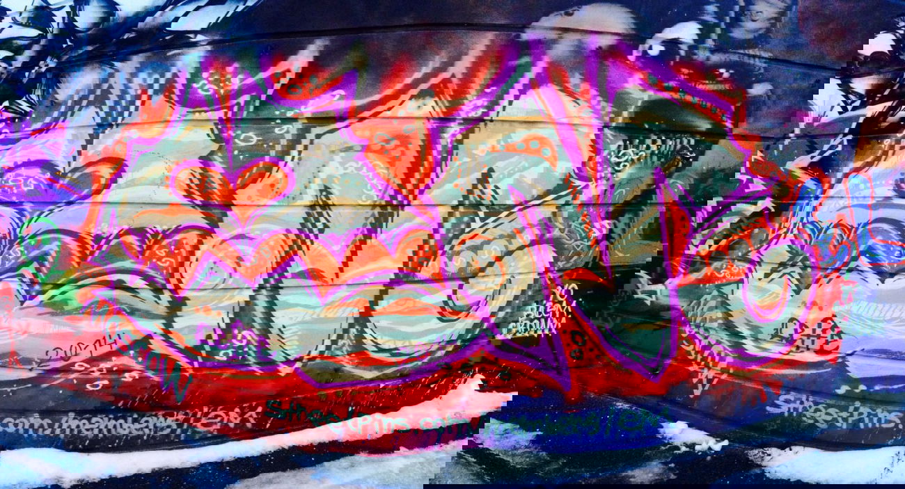 Graffiti Wall in Chamonix - Photo by em - Chamonix, France, fsal (2014)