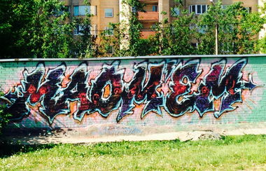 Graffiti Bombing - Photo by em