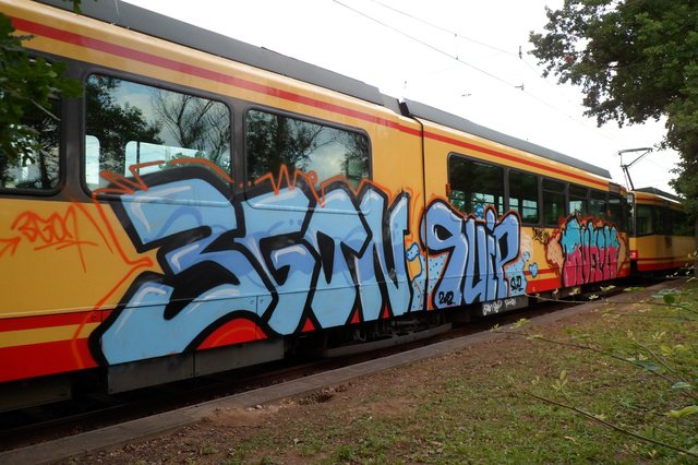 Graffiti Train - Photo by emilyerdbeere - 3gon
