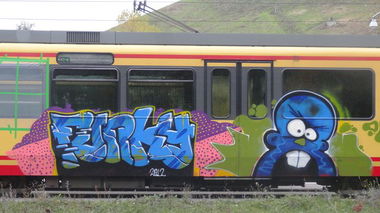 Graffiti Train - Photo by emilyerdbeere - funky