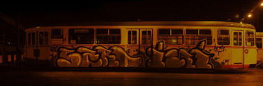 Graffiti Train - Photo by emilyerdbeere - serd, ini