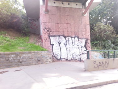 Graffiti Bombing - Photo by emilyerdbeere - mouc, praha