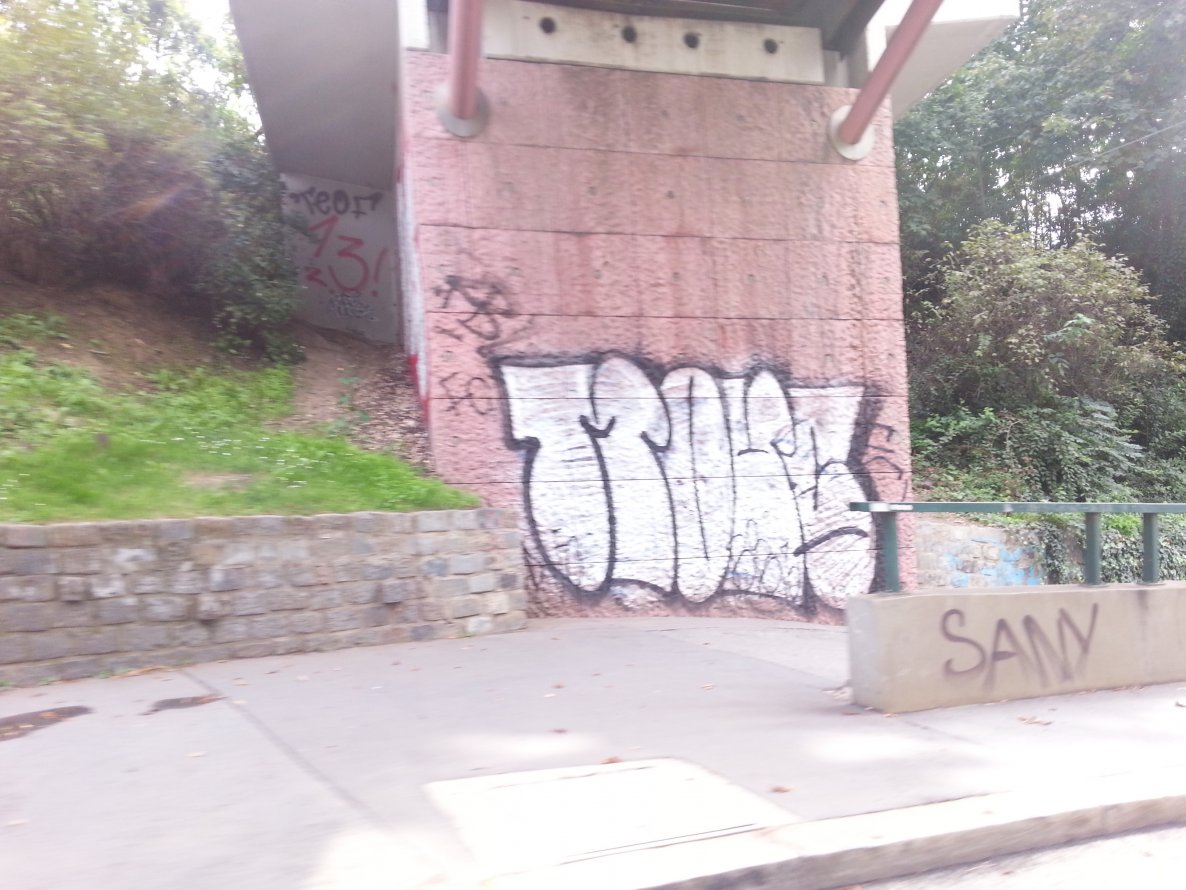 Graffiti Bombing - Photo by emilyerdbeere - mouc, praha