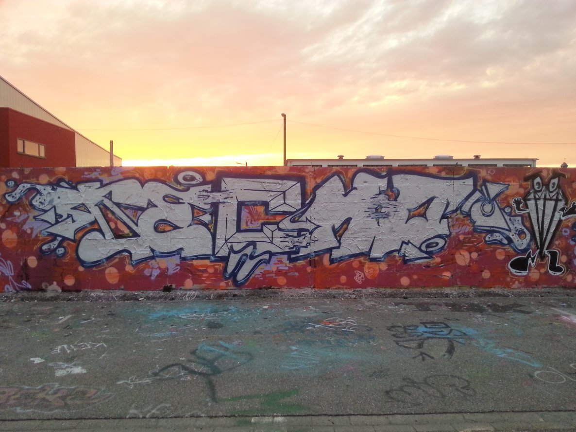 Graffiti Wall - Photo by emilyerdbeere - techo, karlsruhe