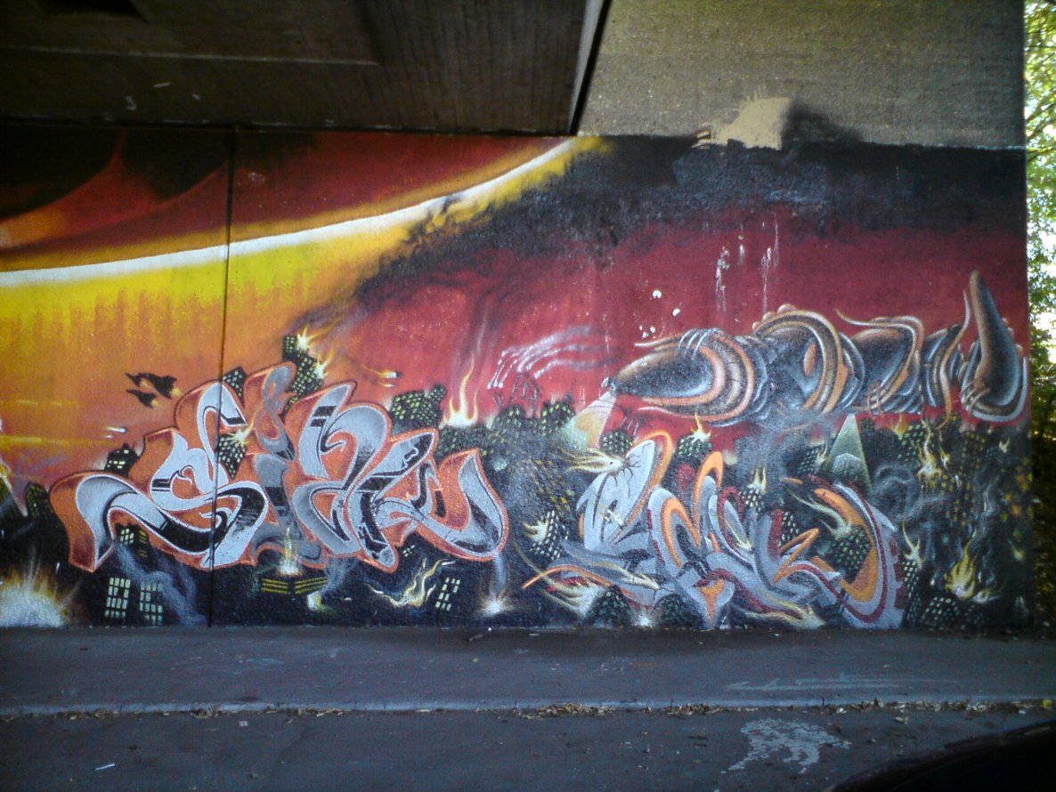Graffiti Wall - Photo by emilyerdbeere - siak, keon, mask