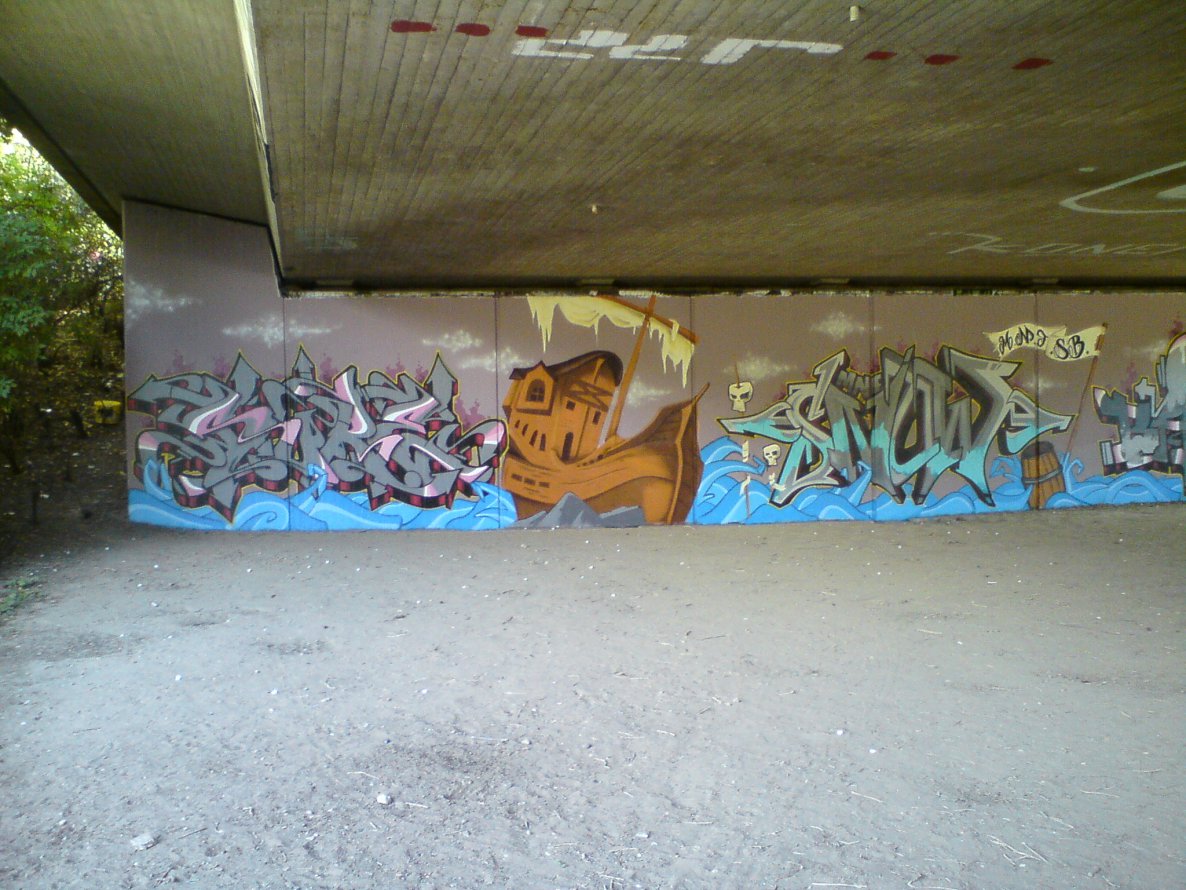 Graffiti Wall - Photo by emilyerdbeere - sure, snow, karlsruhe