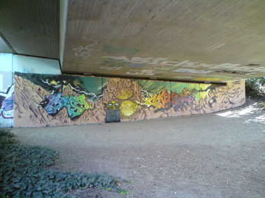 Graffiti Wall - Photo by emilyerdbeere - mism, core, karlsruhe