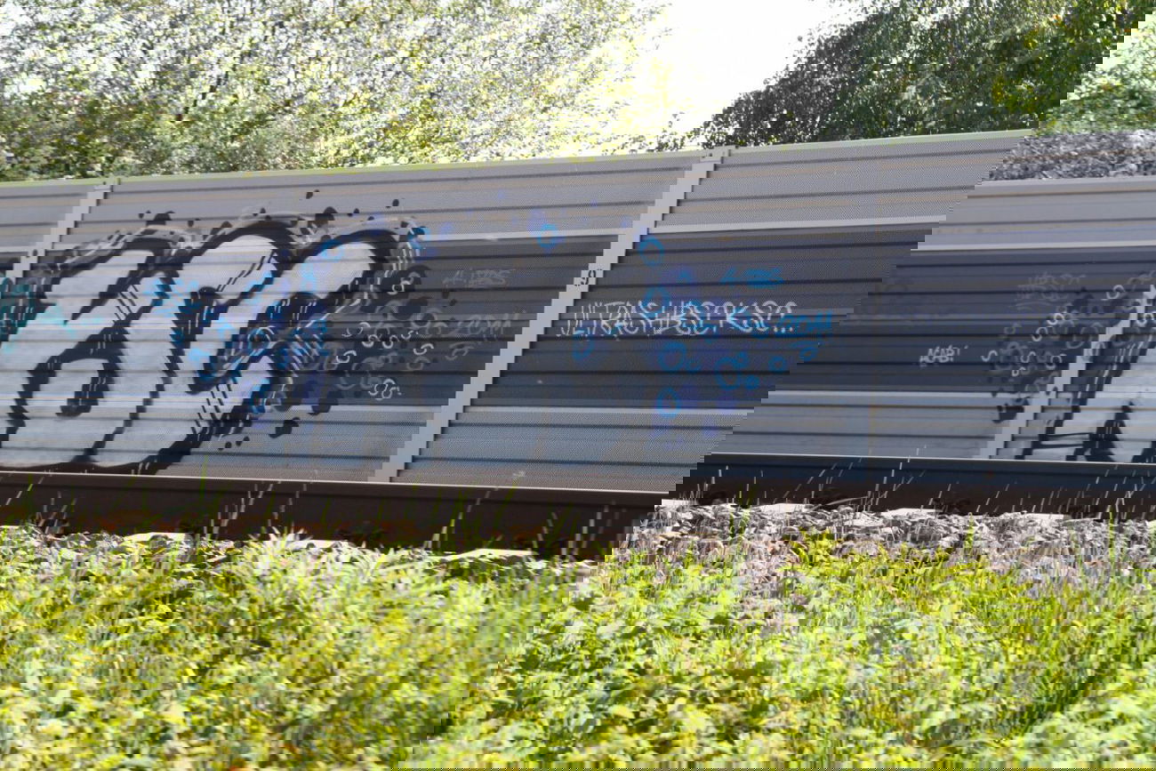 Graffiti Bombing - Photo by emilyerdbeere - ksc, ultras, karlsruhe