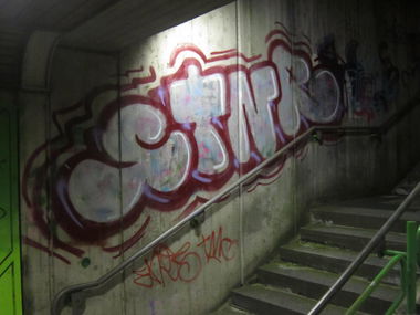 Graffiti Bombing - Photo by emilyerdbeere - stnr, stoner, karlsruhe