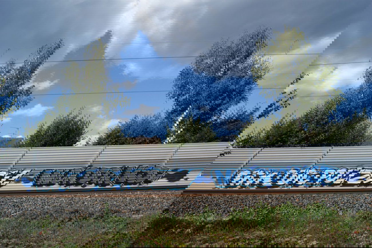 Graffiti Bombing - Photo by emilyerdbeere - fick, die, polizei