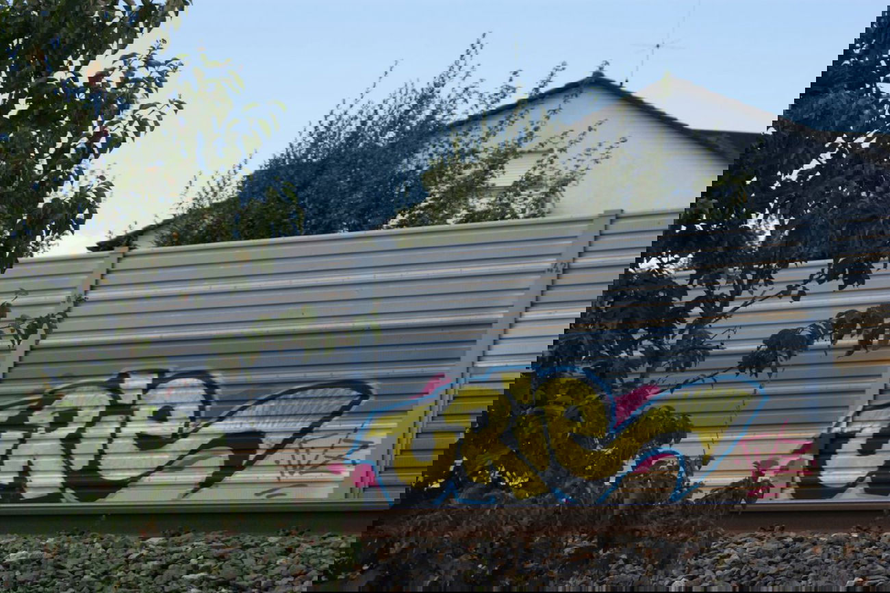 Graffiti Bombing - Photo by emilyerdbeere - urie, tvz, karlsruhe