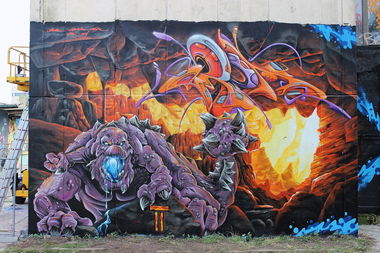 Graffiti Wall - Photo by emon - SMUS, UROK, EMON (2014)