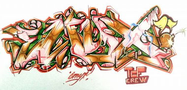 Graffiti Sketch in ?zmit - Photo by emyxLove - emyx, graffiti, sketch (2014)