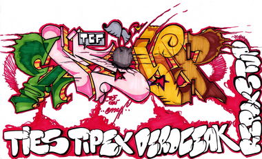 Graffiti Sketch in ?zmit - Photo by emyxLove - emyx, graffiti, sketch (2013)