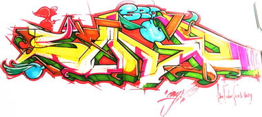 Graffiti Sketch - Photo by emyxLove - emyx, sketch, tcf (2014)