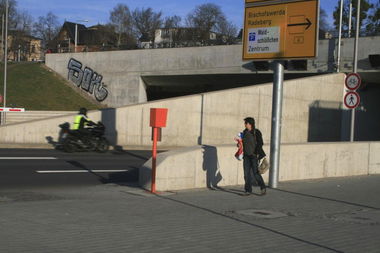 Graffiti Bombing - Photo by endweek - SOX, Waldschlößchenbrücke (2014)