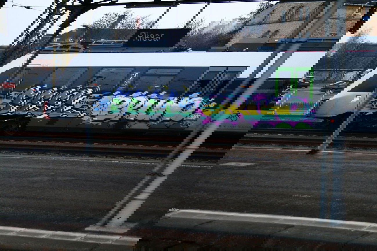 Graffiti Train in Landkreis Meißen - Photo by endweek - Feel, Bruno (2014)