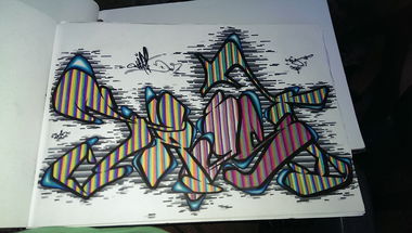 Graffiti Sketch - Photo by energis - Trust, NRG, Minden (2013)