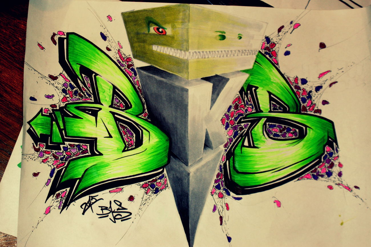 Graffiti Sketch - Photo by energis - Beks, BKS, NRG (2014)