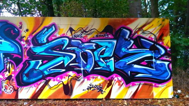 Graffiti Wall - Photo by energis - Joey, NRG, Minden (2013)