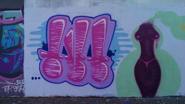 Graffiti Wall - Photo by energis - TUT, 2Down, Saarbrücken (2013)
