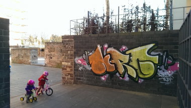 Graffiti Wall - Photo by energis - NRG, Trier (2015)