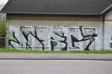 Graffiti Bombing - Photo by energis - NRG, Trust, Rosk (2014)