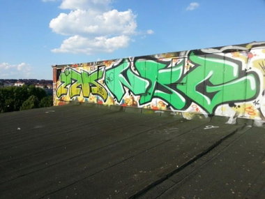 Graffiti Wall - Photo by energis - INS, NRG, Saarbrücken (2014)