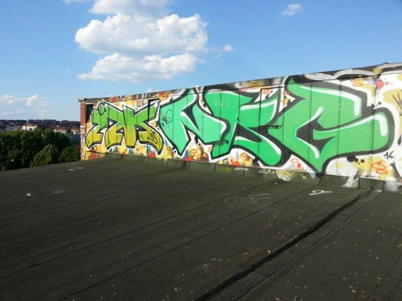Graffiti Wall - Photo by energis - INS, NRG, Saarbrücken (2014)