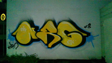 Graffiti Bombing - Photo by energis - NRG, Trust, Heks (2013)