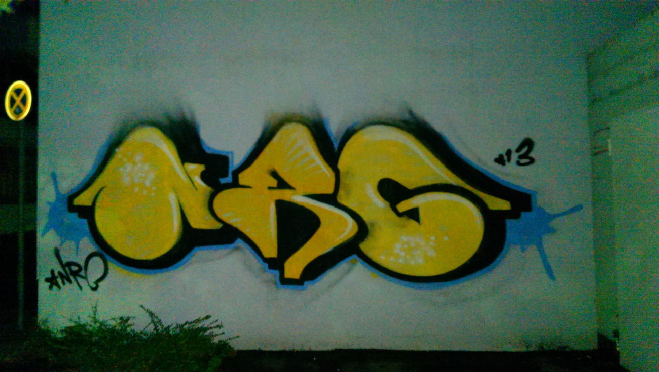 Graffiti Bombing - Photo by energis - NRG, Trust, Heks (2013)