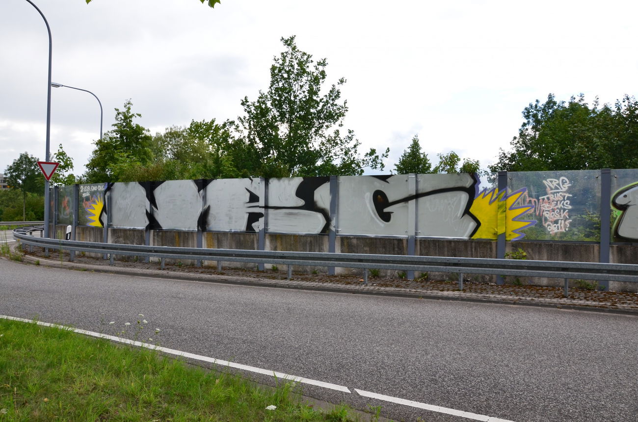 Graffiti Bombing - Photo by energis - Cano, Asur, Beks (2011)