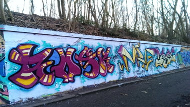 Graffiti Wall - Photo by energis - Rosk, NRG, TUT (2014)