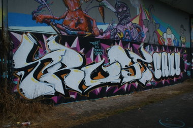 Graffiti Wall - Photo by energis - Trust, Cano, NRG (2015)