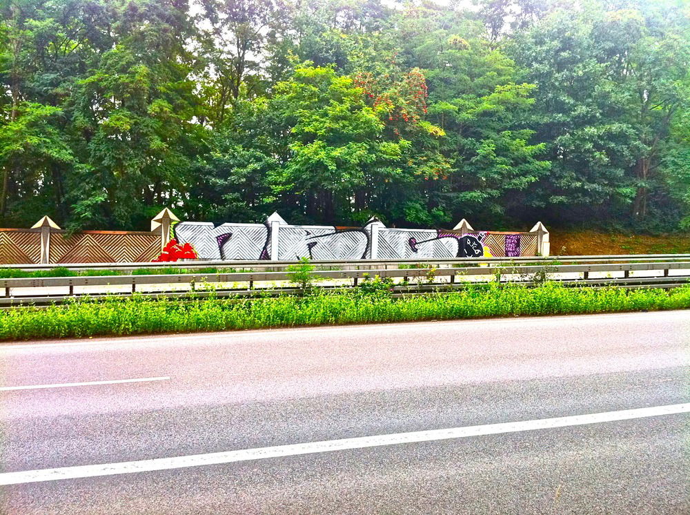 Graffiti Bombing - Photo by energis - NRG, Trust, Rosk (2012)