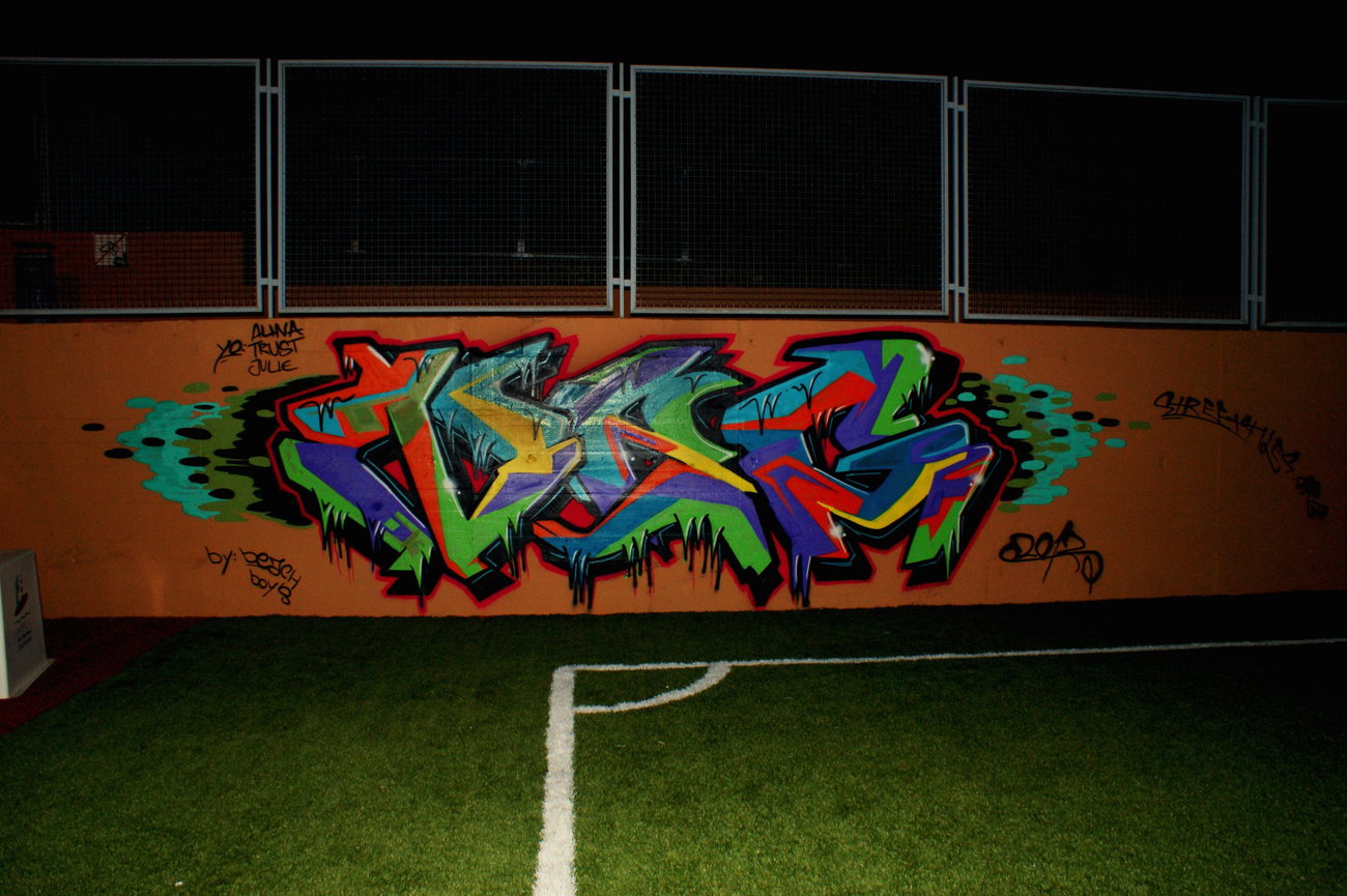 Graffiti Wall - Photo by energis - NRG, Beks, Rosk (2012)