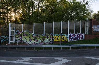 Graffiti Wall - Photo by energis - Trust, Rosk, Kels (2016)