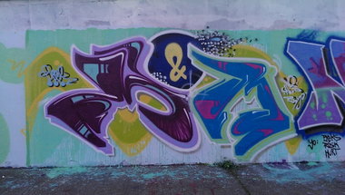 Graffiti Wall - Photo by energis - TUT, M&M, NRG (2013)