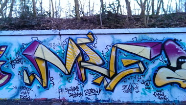 Graffiti Wall - Photo by energis - NRG, Murt, Berlin (2014)