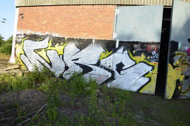 Graffiti Bombing - Photo by energis - NRG, TUT, Heks (2014)