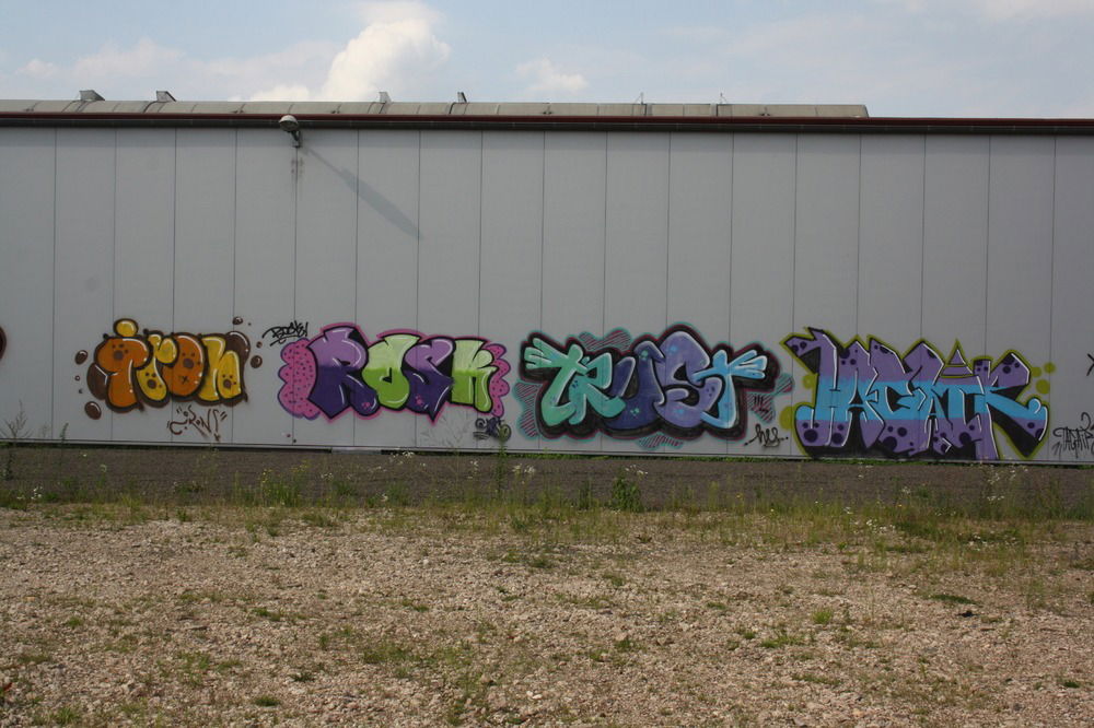 Graffiti Bombing - Photo by energis - Iron, Rosk, Trust (2011)