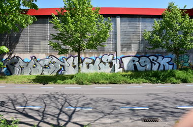 Graffiti Wall - Photo by energis - Trust, Kels, Rosk (2016)