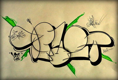 Graffiti Sketch - Photo by energis - Trust (2012)