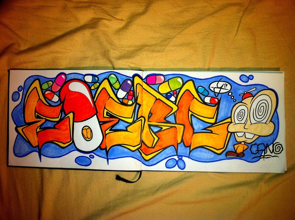 Graffiti Sketch - Photo by energis - NRG, Cano (2012)
