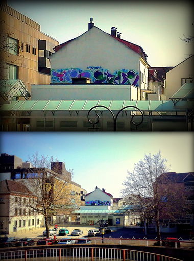 Graffiti Bombing - Photo by energis - Trust, Senz, NRG (2012)
