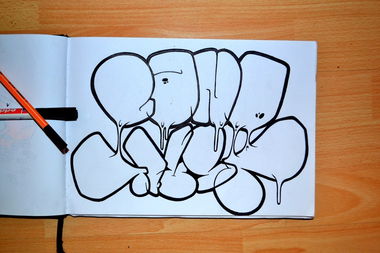 Graffiti Sketch - Photo by energis - Cano, Trust, NRG (2012)